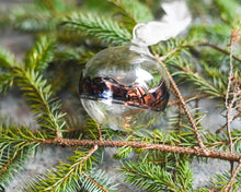 Load image into Gallery viewer, Mountain bauble with copper lustre