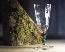 Load image into Gallery viewer, Forest fern textured small glass with mushroom stem
