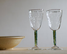 Load image into Gallery viewer, Forest Herdwick Wool Textured Wine Glass
