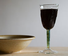 Load image into Gallery viewer, Forest Herdwick Wool Textured Wine Glass