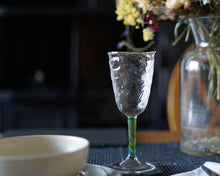 Load image into Gallery viewer, Forest Herdwick Wool Textured Wine Glass