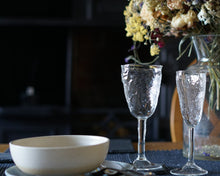 Load image into Gallery viewer, Forest Herdwick Wool Textured Wine Glass