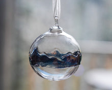 Load image into Gallery viewer, Mountain bauble with copper lustre
