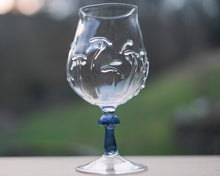 Load image into Gallery viewer, Mushroom Gin Glass, blue stem
