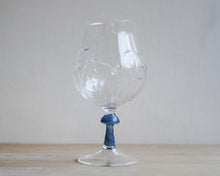 Load image into Gallery viewer, Mushroom Gin Glass, blue stem

