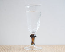 Load image into Gallery viewer, Forest fern textured small glass with mushroom stem
