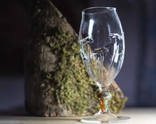 Load image into Gallery viewer, Mushroom 'beer' glass, brown stem
