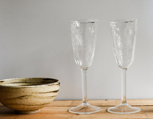 Forest Fern Champagne Glass